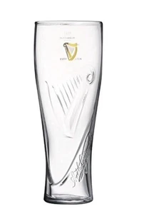 2 X Guinness Palladian Pint Glasses, Harp Embossed Brand New - Picture 1 of 1