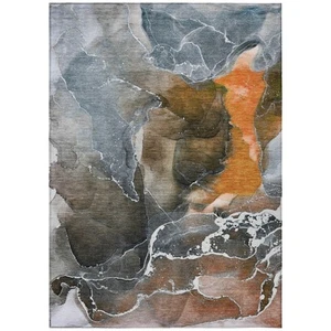 Chantille ACN503 Orange 10' x 14 Indoor Outdoor Area Rug, Stain Resistant, Ma... - Picture 1 of 7