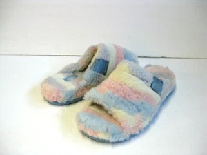 UGG FLUFF YOU COLLAGE ALL GENDER SLIPPER PRIDE STRIPES US MEN 8 / WOMEN 10 - Bild 1 von 6