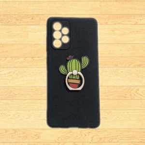 Case For Samsung A52 A71 A73 S21 S22 S23 J3 A9 3D Cactus Holder Soft TPU Cover - Picture 1 of 4