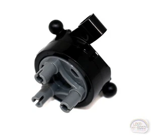 LEGO Technic - Steering Axle Assembly w/ 2 Pin Holes - Black - New - 46490c01 - Picture 1 of 4