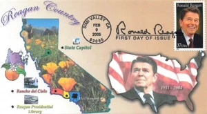 4494 37c RONALD REAGAN - Frosty - Via 1st cachet - Picture 1 of 2