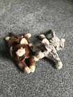 Ty - Beanie Babies Prance Silver Grey and brown cat 