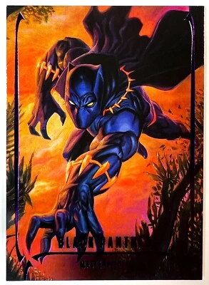 2024 Marvel Masterpieces Nahuel Grego #81 Black Panther - Epic Purple /199 - Image 1 of 2