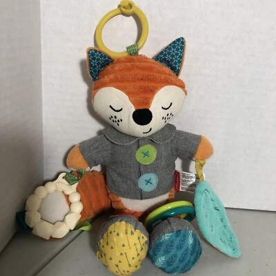 Infantino Playtime Peluche Zorro Actividad Sensorial Juguete Sonajero Mordedor Arrugado Foto 1 de 4