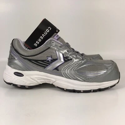 New Converse Composite Toe Work Shoes Sneakers Silver Womens Size 9.5 Adult - Image 1 of 4