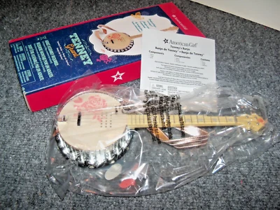 American Girl Tenney Grant's Banjo w/ Strap & Pick RETIRED NEW in Box - Image 1 of 4
