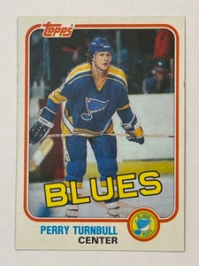 1981-82 Topps Hockey Card #123 Perry Turnbull St. Louis Blues - Picture 1 of 2