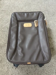 JON HART Borsa a tracolla marrone in tela e pelle 22" - Foto 1 di 6
