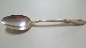 Serving Spoon Oneida Community Tudor Silverplate Fantasy 1941 Pattern Used VG - Picture 1 of 11