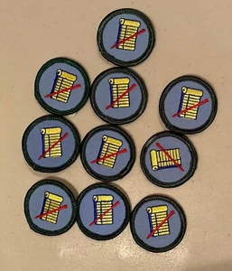 Pensionierte Juniorin Pfadfinderin Schreiben Sie alles darüber Abzeichen Aufnäher rund Aufnähen Pfadfinder - Bild 1 von 1