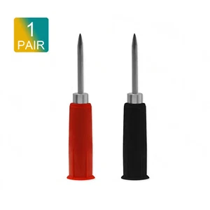 1pair 4mm Banana Female to 2mm Pin Tip Plug Copper Adapter for Multimeter Probe - Picture 1 of 5