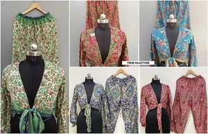 Women PJ Sets Lot Silk Pajamas Set Long Sleeve Button-Down Sleepwear Loungewear - Picture 1 of 13