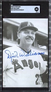 Dick Williams California Angels - Real Photo Postcard - SGC Authentic Autograph - Picture 1 of 2