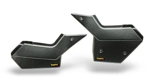NEW YAMAHA 87 - 24 TW 200 BLACK CARBON FIBER LOOK PLASTIC SIDE PANELS TW200 - Picture 1 of 1