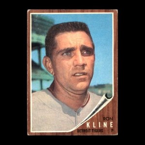 Ron Kline 1962 Topps Detroit Tigers #216 Vintage Set Filler!