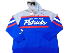 MITCHELL & NESS NFL NEW ENGLAND PATRIOTS SCRIPT HEAD COACH HOODY SWEATSHIRT XL - Picture 1 of 4