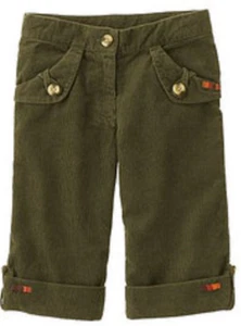 NEW Gymboree Girls HARVEST LEAVES Green CORDUROY * Size 6 * PANTS Bottoms - NWT - Picture 1 of 12