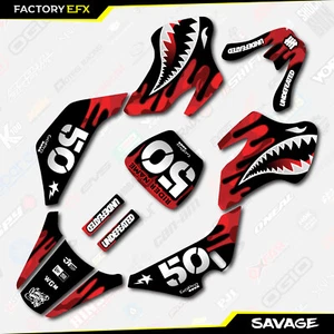 Red Savage Camo Racing Graphics kit Fits 00-06 Suzuki JR50 JR 50 Decal - Picture 1 of 5