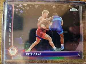 2024 Topps Chrome US Olympics Kyle Dake Refractor #182 Wrestling - Picture 1 of 2