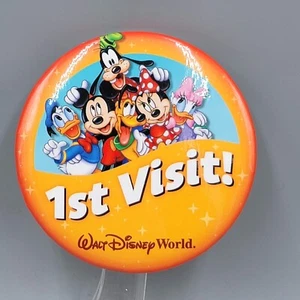 Botón Pin Primera Visita Walt Disney World Disneyland 3" - Imagen 1 de 4