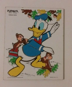 Playskool Donald Duck 9 Piece Wooden Puzzle - Picture 1 of 7