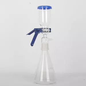 1000ml Lab Vacuum Filtration Distillation Apparatus Glass Suction Filter Funnel - Picture 1 of 12