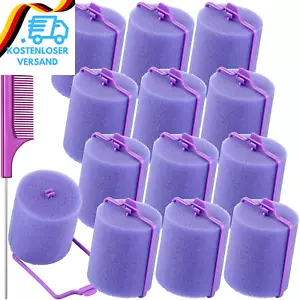 12 Stück Schaum Schwamm Lockenwickler, 1,89 Zoll/ 4,8 Cm Weicher Schlafen Locken - Bild 1 von 12