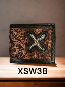 XSW3B Twisted X Bifold Two Toned Wallet Tan X - Picture 1 of 1