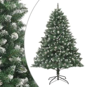 Artificial Christmas Tree with Stand 180 cm PVC - Picture 1 of 9