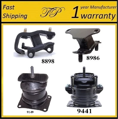 4 PCS MOTOR & TRANS MOUNT FOR 2001-2003 Acura CL 3.2L - Auto Trans - Image 1 of 4