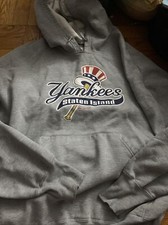 Staten Island Yankees Gray Hoodie 2XL MILB NY Logo Ferryhawks