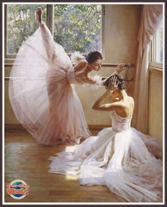 Ballet Dancers 93 Gráfico Contado Patrón de Punto de Cruz Contado Agujas - Imagen 1 de 5