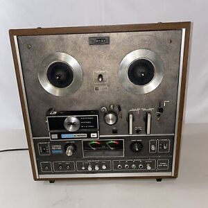 Akai X-1810D Vintage Reel to Reel Recorder For Parts Only Not Tested Turns On
