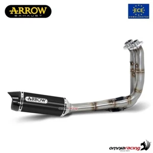 Sistema de escape Arrow Thunder homologado oscuro para Yamaha MT07 2014-2020 - Imagen 1 de 8