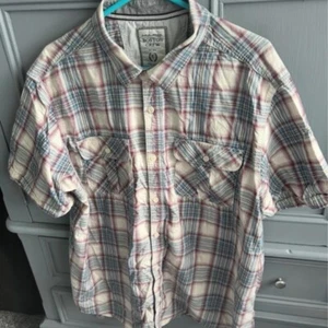 boston crew men’s flannel button up t shirt size xxl - Picture 1 of 4