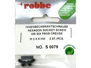 Robbe Socket Screw M3 x 5mm (2) : S-0079 - Picture 1 of 1