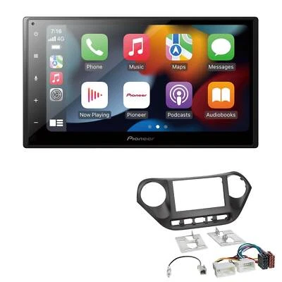Pioneer Radio WiFi Apple CarPlay Android Auto für Hyundai i10 ab 2013 schwarz - Bild 1 von 4