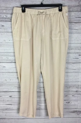 Pantalones para mujer Magellan Outdoors Barton Creek talla XL beige claro cintura elástica Foto 1 de 4