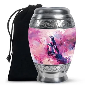 Penguin Cremation Urns For Human Ashes, Cremation Urns Large Adult, 10 Inch - Picture 1 of 4
