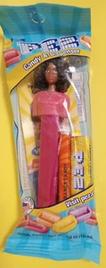 PEZ Barbie Dispenser & Candy Black Hair Barbie New Sealed - Picture 1 of 2