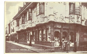 postal - Suffolk Ipswich antigua casa mercado de mantequilla - Imagen 1 de 2