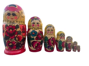 Russian Matryoshka Nesting Dolls Set Of 7 - Picture 1 of 19
