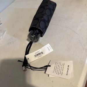 Coach UV-SCHUTZ SIGNATURE MINI REGENSCHIRM C4322 SV/GRAPHIT NEU MIT ETIKETT - Bild 1 von 4