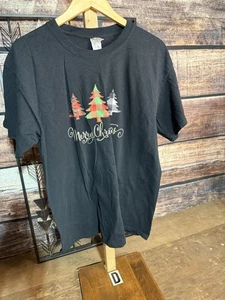 T-shirt Buon Natale Albero Gildan Unisex Grande - Foto 1 di 3