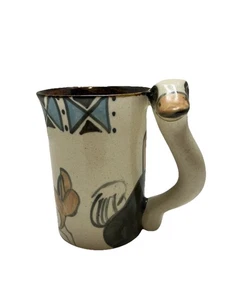 Steinzeug Kaffee/Teetasse mit Straußengriff Künstler signiert IMAGO 5" - Bild 1 von 7