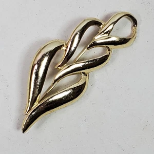 Vintage Stufen Herzen Brosche Anstecknadel 2,75 cm goldfarben - Bild 1 von 2