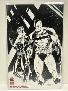 Batman/Catwoman #1 Scott Williams Jim Lee B&W Variant LTD 1500 NM - Picture 1 of 1