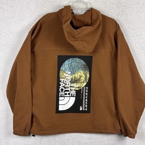 North Face AXYS Hoodie Herren M Rostbraun Fleece Outdoor Preppy Natur Workout - Bild 1 von 10