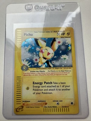 Pichu Holo Rare 22/165 Expedition Base Set WOTC Vintage Pokemon - Image 1 of 4